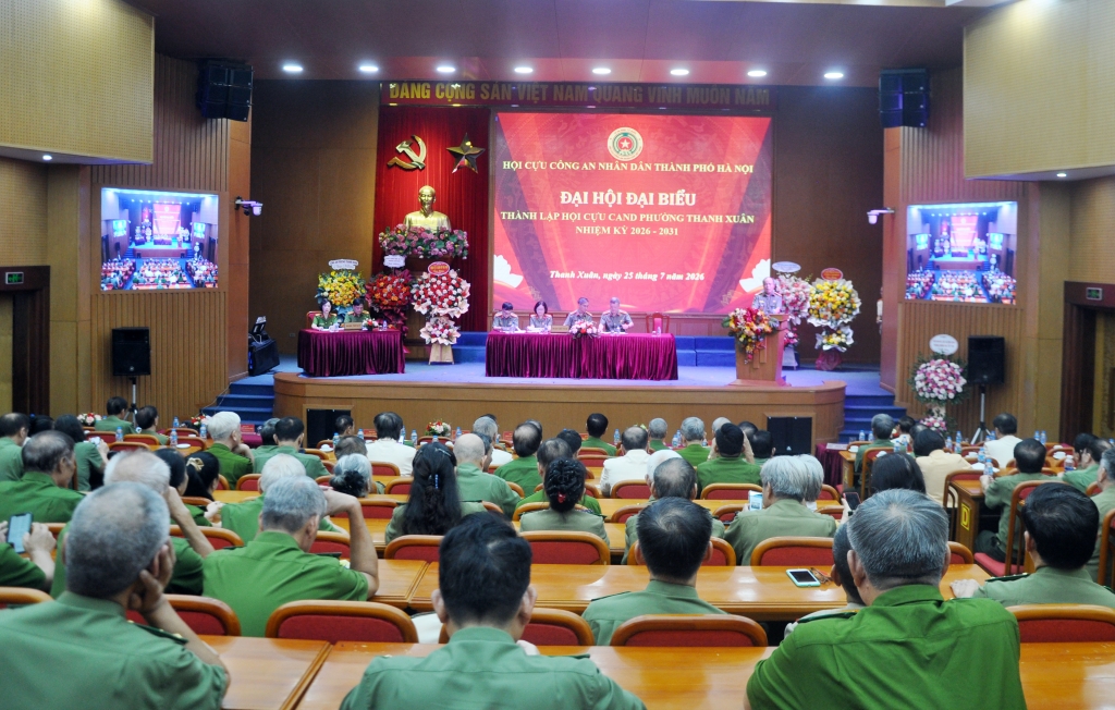 Hà Nội: Thành lập Hội Cựu CAND phường Thanh Xuân, nhiệm kỳ 2026 - 2031 Hà Nội: Thành lập Hội Cựu CAND phường Thanh Xuân, nhiệm kỳ 2026 - 2031