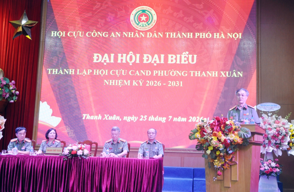 Hà Nội: Thành lập Hội Cựu CAND phường Thanh Xuân, nhiệm kỳ 2026 - 2031 Hà Nội: Thành lập Hội Cựu CAND phường Thanh Xuân, nhiệm kỳ 2026 - 2031