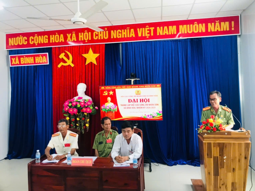 Tây Ninh: Thành lập Hội Cựu CAND xã Bình Hòa, nhiệm kỳ 2026 - 2031