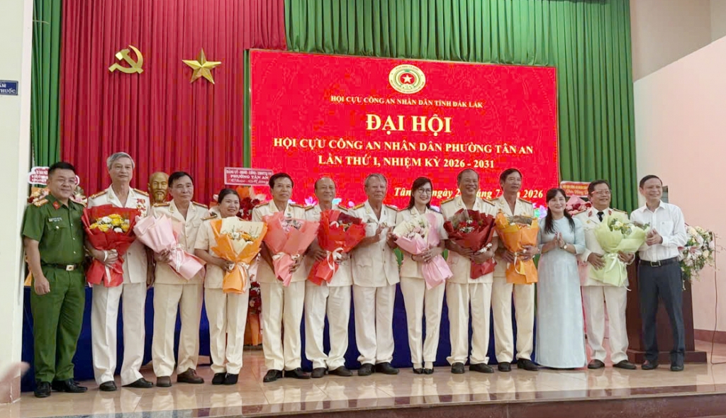 Đắk Lắk: Thành lập Hội Cựu CAND phường Tân An, nhiệm kỳ 2026 - 2031
