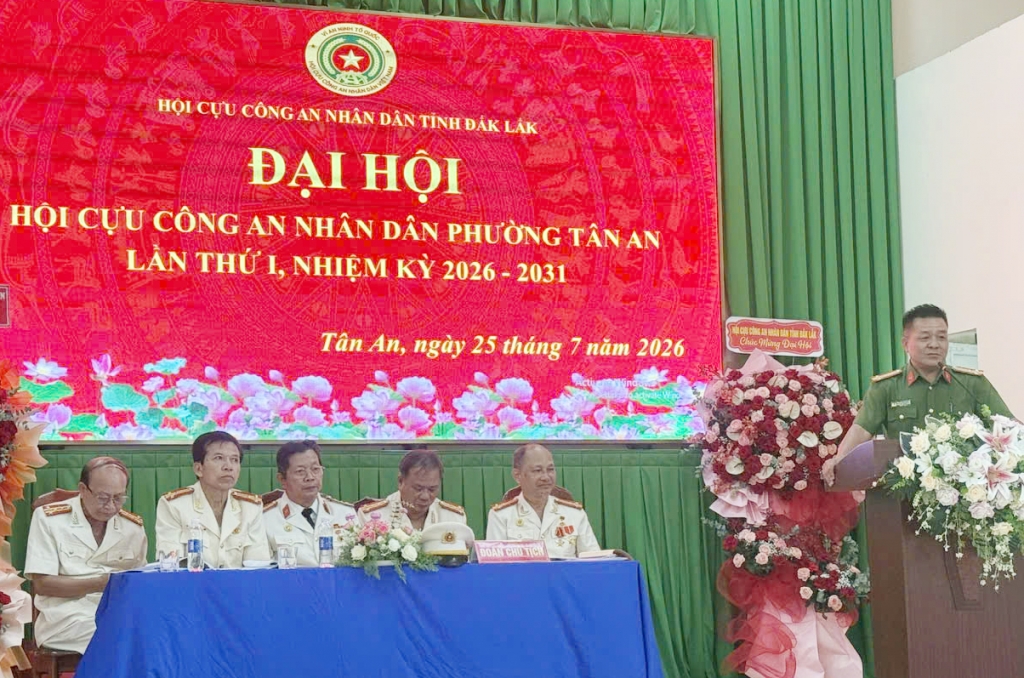 Đắk Lắk: Thành lập Hội Cựu CAND phường Tân An, nhiệm kỳ 2026 - 2031