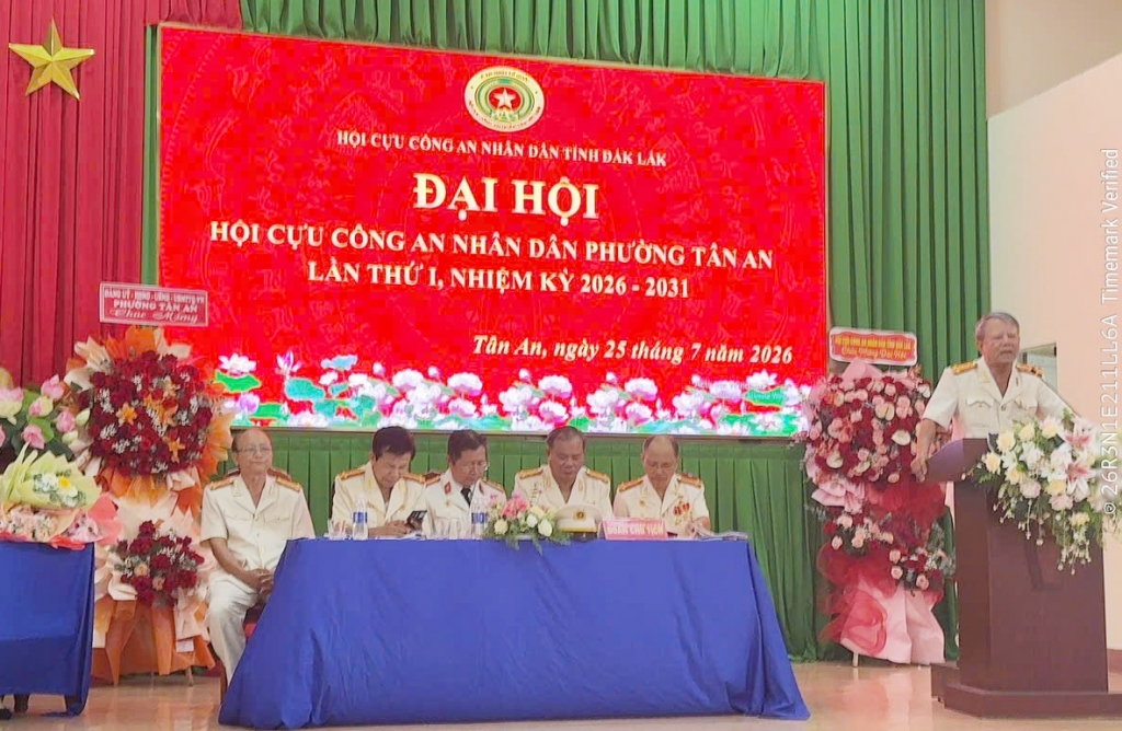 Đắk Lắk: Thành lập Hội Cựu CAND phường Tân An, nhiệm kỳ 2026 - 2031