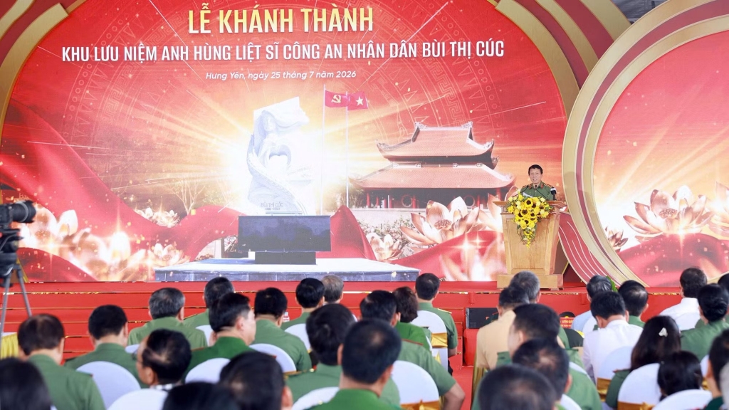 Khánh thành Khu lưu niệm Anh hùng liệt sĩ Công an nhân dân Bùi Thị Cúc