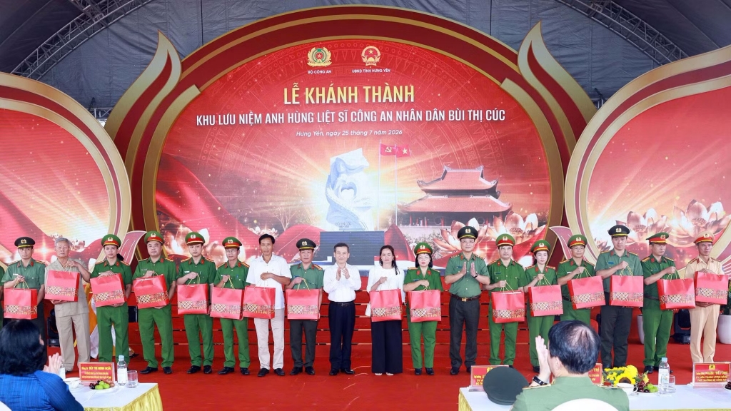 Khánh thành Khu lưu niệm Anh hùng liệt sĩ Công an nhân dân Bùi Thị Cúc