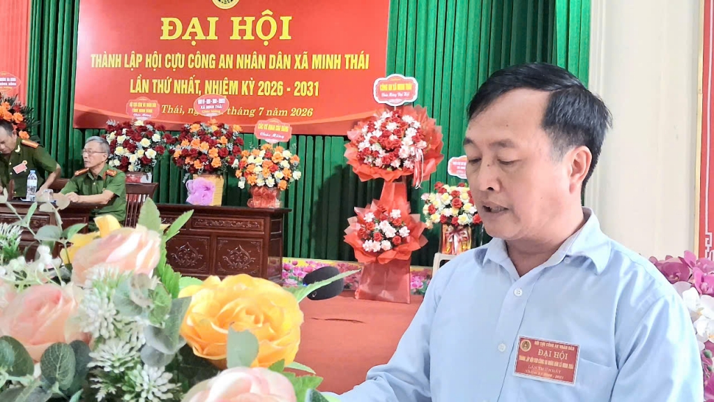 Ninh Bình: Thành lập Hội Cựu CAND xã Minh Thái, nhiệm kỳ 2026 - 2031 Ninh Bình: Thành lập Hội Cựu CAND xã Minh Thái, nhiệm kỳ 2026 - 2031
