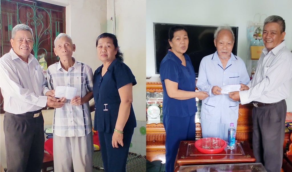 Hội Cựu CAND tỉnh Khánh Hòa thăm và tặng quà hội viên là thương binh, thân nhân liệt sĩ
