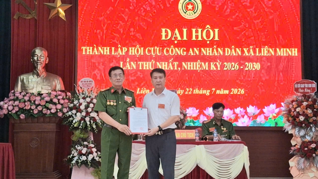 Ninh Bình: Thành lập Hội Cựu CAND xã Liên Minh, nhiệm kỳ 2026 - 2030