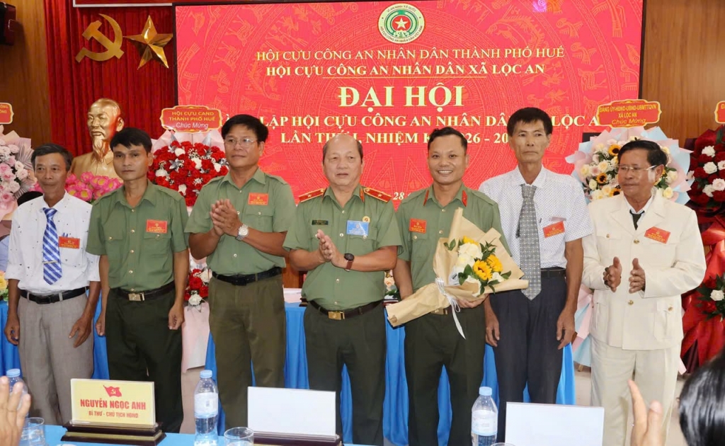 Huế: Thành lập Hội Cựu CAND xã Lộc An, nhiệm kỳ 2026 - 2031