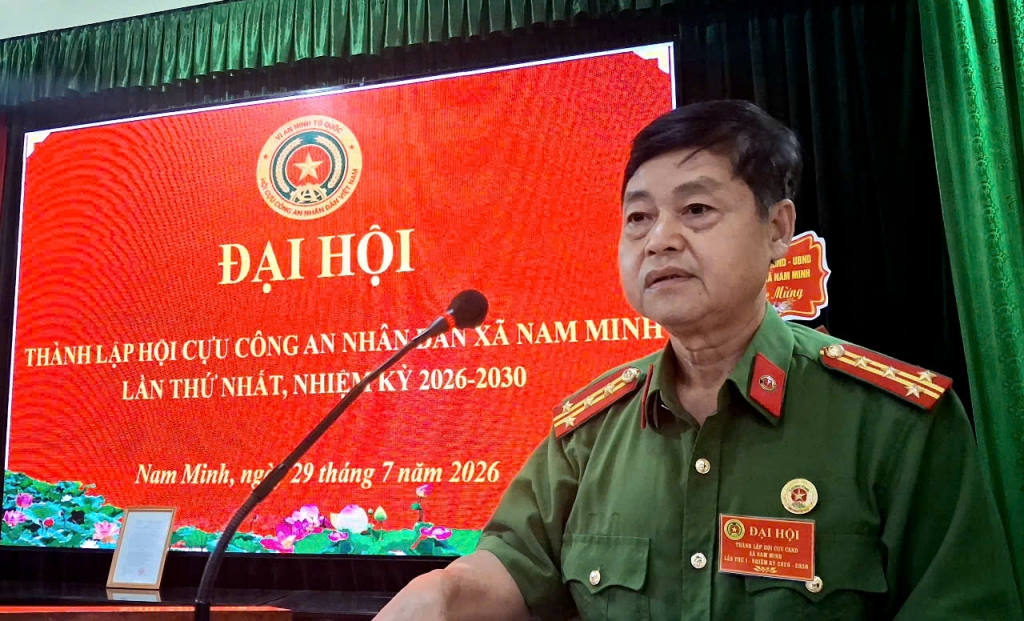 Ninh Bình: Thành lập Hội Cựu CAND xã Nam Minh, nhiệm kỳ 2026 - 2030