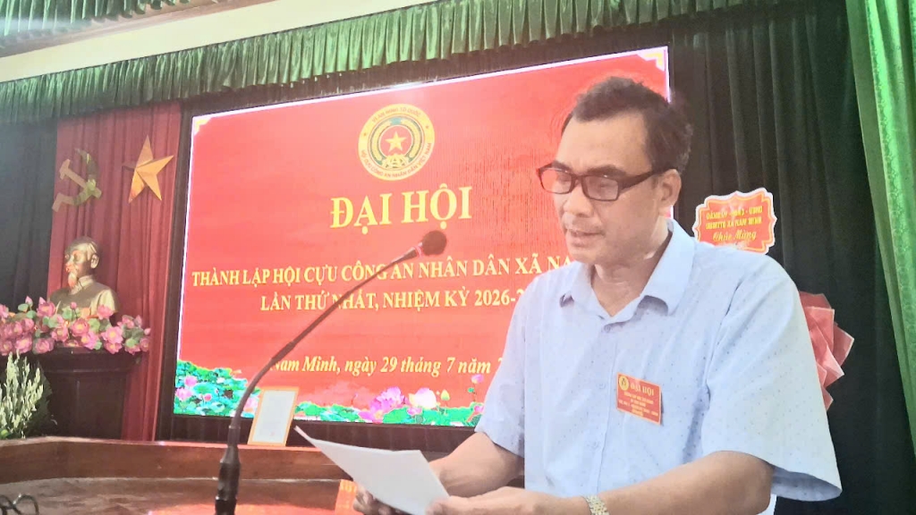 Ninh Bình: Thành lập Hội Cựu CAND xã Nam Minh, nhiệm kỳ 2026 - 2030