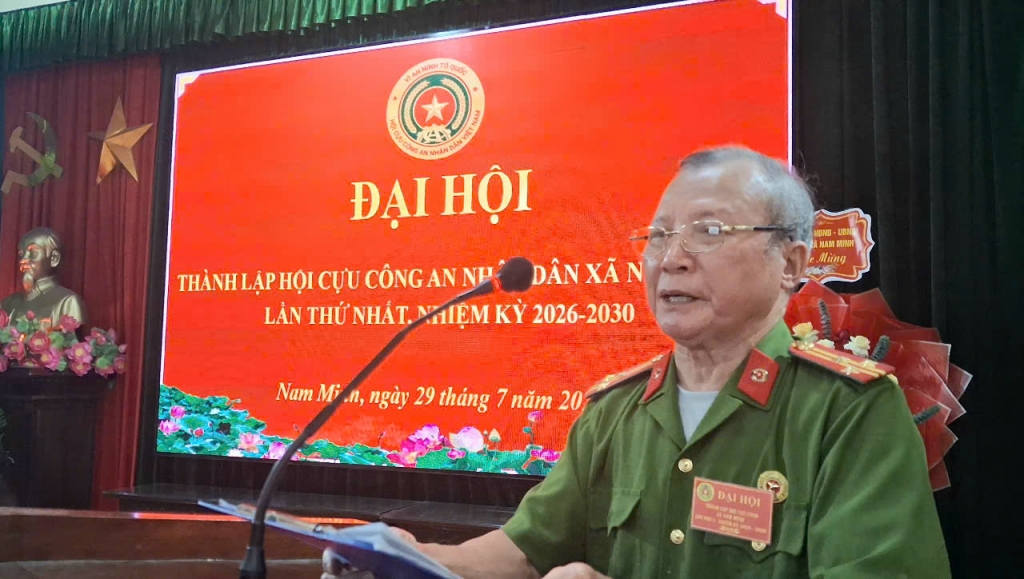 Ninh Bình: Thành lập Hội Cựu CAND xã Nam Minh, nhiệm kỳ 2026 - 2030