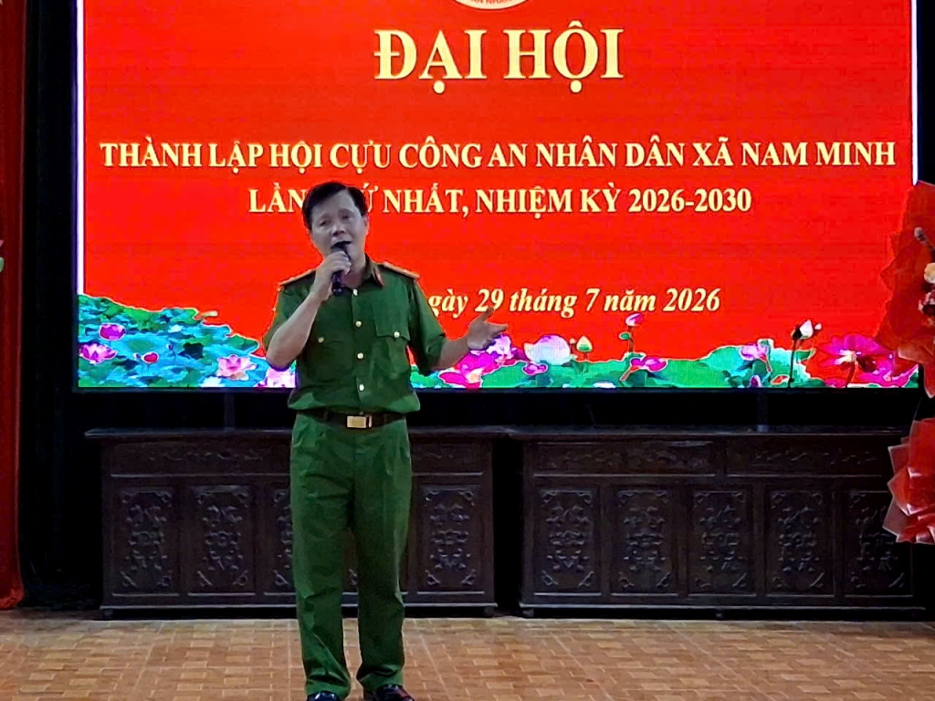 Ninh Bình: Thành lập Hội Cựu CAND xã Nam Minh, nhiệm kỳ 2026 - 2030