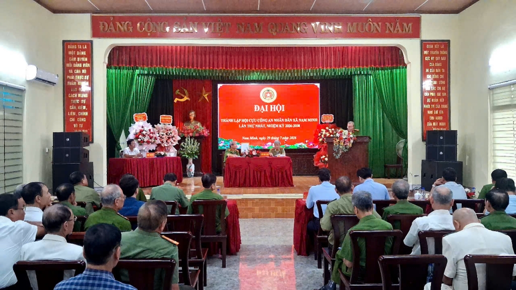 Ninh Bình: Thành lập Hội Cựu CAND xã Nam Minh, nhiệm kỳ 2026 - 2030