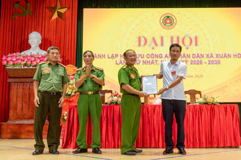 Ninh Bình: Thành lập Hội Cựu CAND xã Xuân Hồng, nhiệm kỳ 2026 - 2030