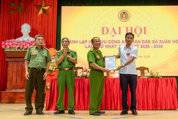 Ninh Bình: Thành lập Hội Cựu CAND xã Xuân Hồng, nhiệm kỳ 2026 - 2030
