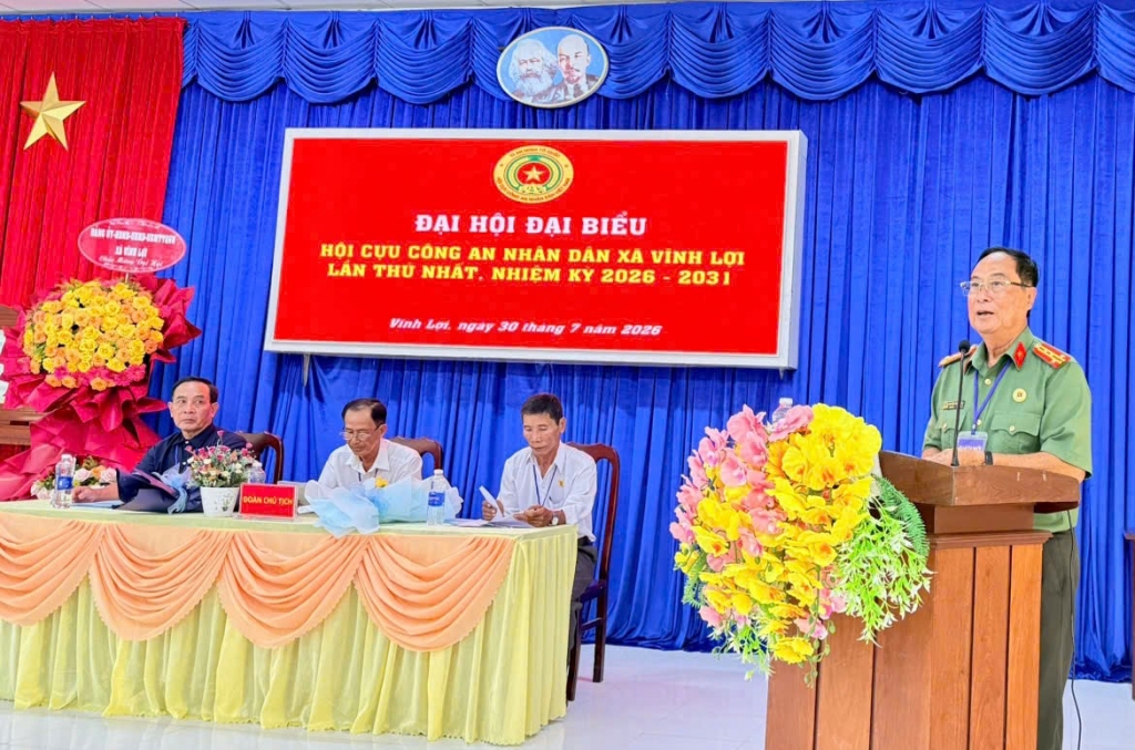 Cần Thơ: Thành lập Hội Cựu CAND xã Vĩnh Lợi, nhiệm kỳ 2026 - 2031
