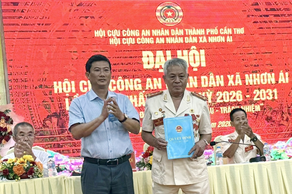 Cần Thơ: Thành lập Hội Cựu CAND xã Nhơn Ái, nhiệm kỳ 2026 - 2031