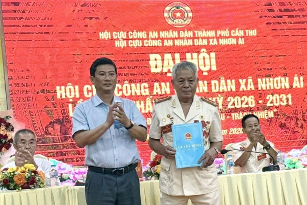 Cần Thơ: Thành lập Hội Cựu CAND xã Nhơn Ái, nhiệm kỳ 2026 - 2031