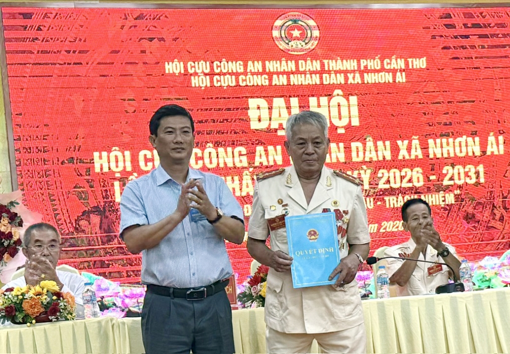 Cần Thơ: Thành lập Hội Cựu CAND xã Nhơn Ái, nhiệm kỳ 2026 - 2031