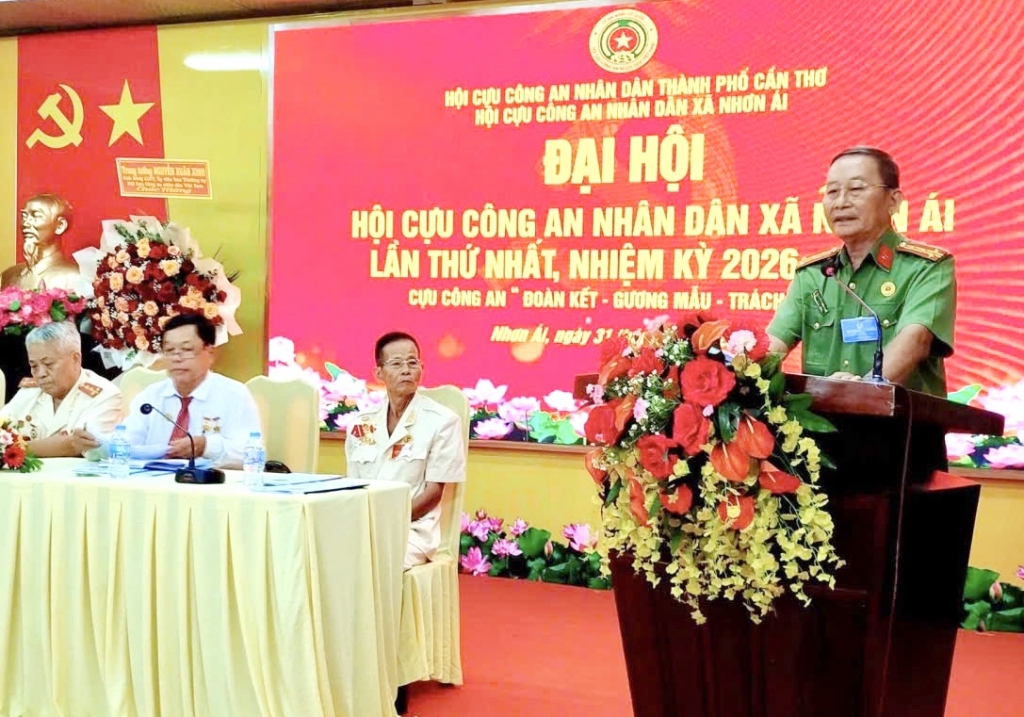 Cần Thơ: Thành lập Hội Cựu CAND xã Nhơn Ái, nhiệm kỳ 2026 - 2031