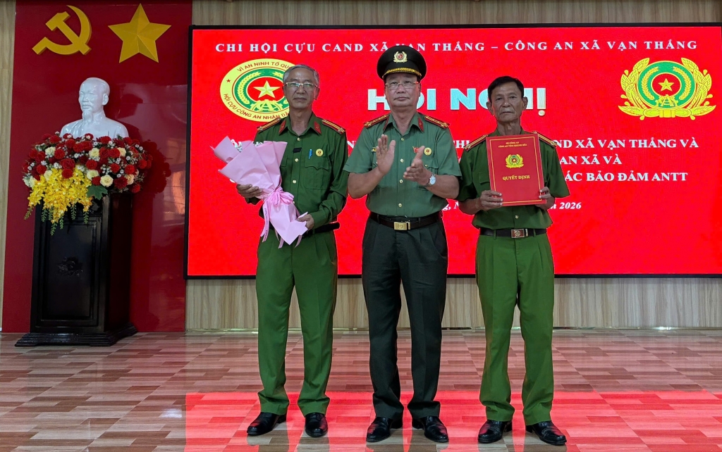 Khánh Hòa: Thành lập Chi hội Cựu CAND xã Vạn Thắng, nhiệm kỳ 2026 - 2031