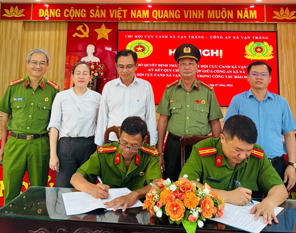 Khánh Hòa: Thành lập Chi hội Cựu CAND xã Vạn Thắng, nhiệm kỳ 2026 - 2031