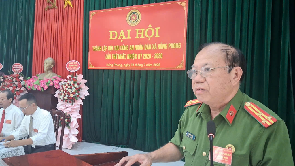 Ninh Bình: Thành lập Hội Cựu CAND xã Hồng Phong, nhiệm kỳ 2026 - 2030
