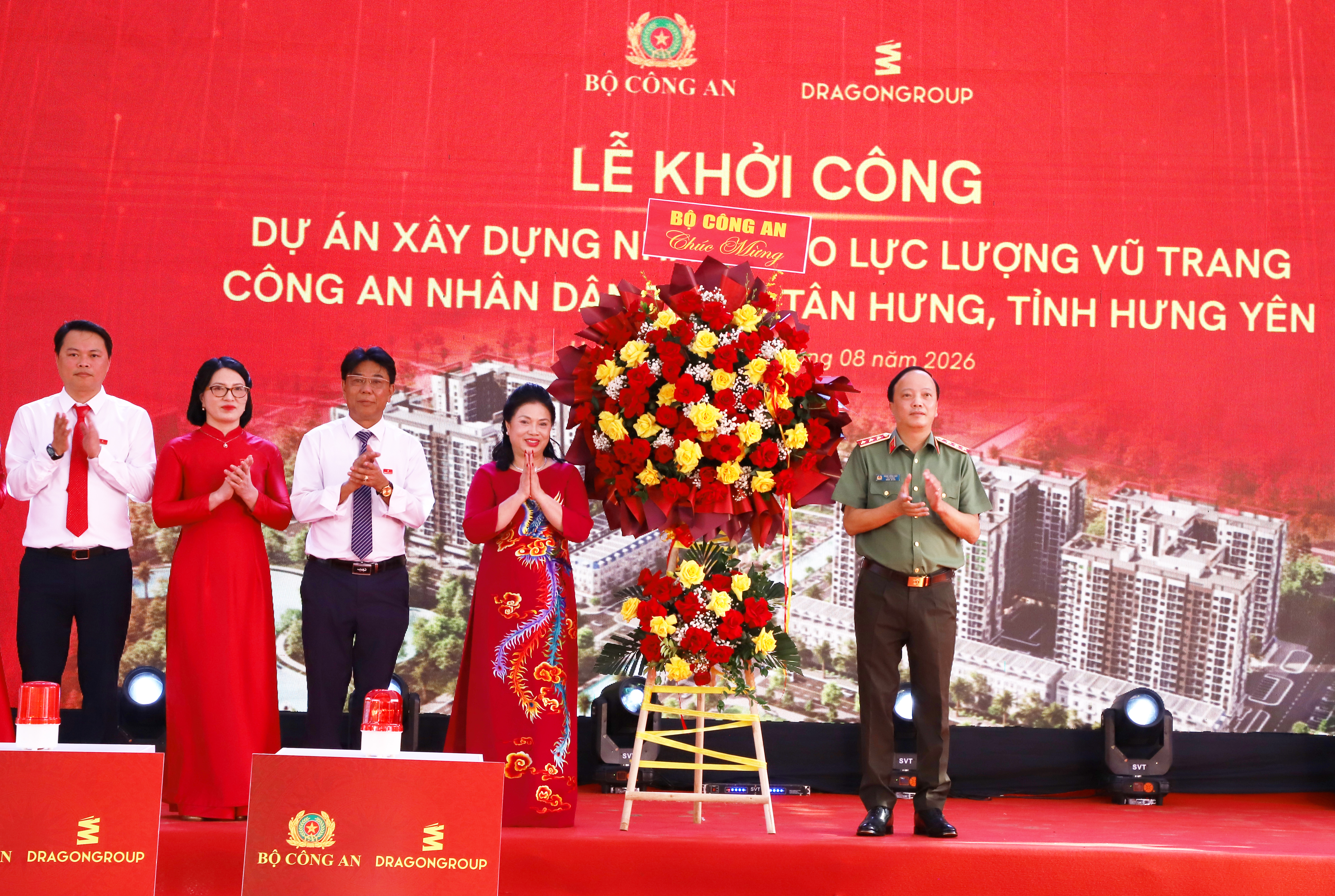 Khởi công Dự án Nhà ở cho lực lượng vũ trang Công an nhân dân tại xã Tân Hưng, tỉnh Hưng Yên Khởi công Dự án Nhà ở cho lực lượng vũ trang Công an nhân dân tại xã Tân Hưng, tỉnh Hưng Yên