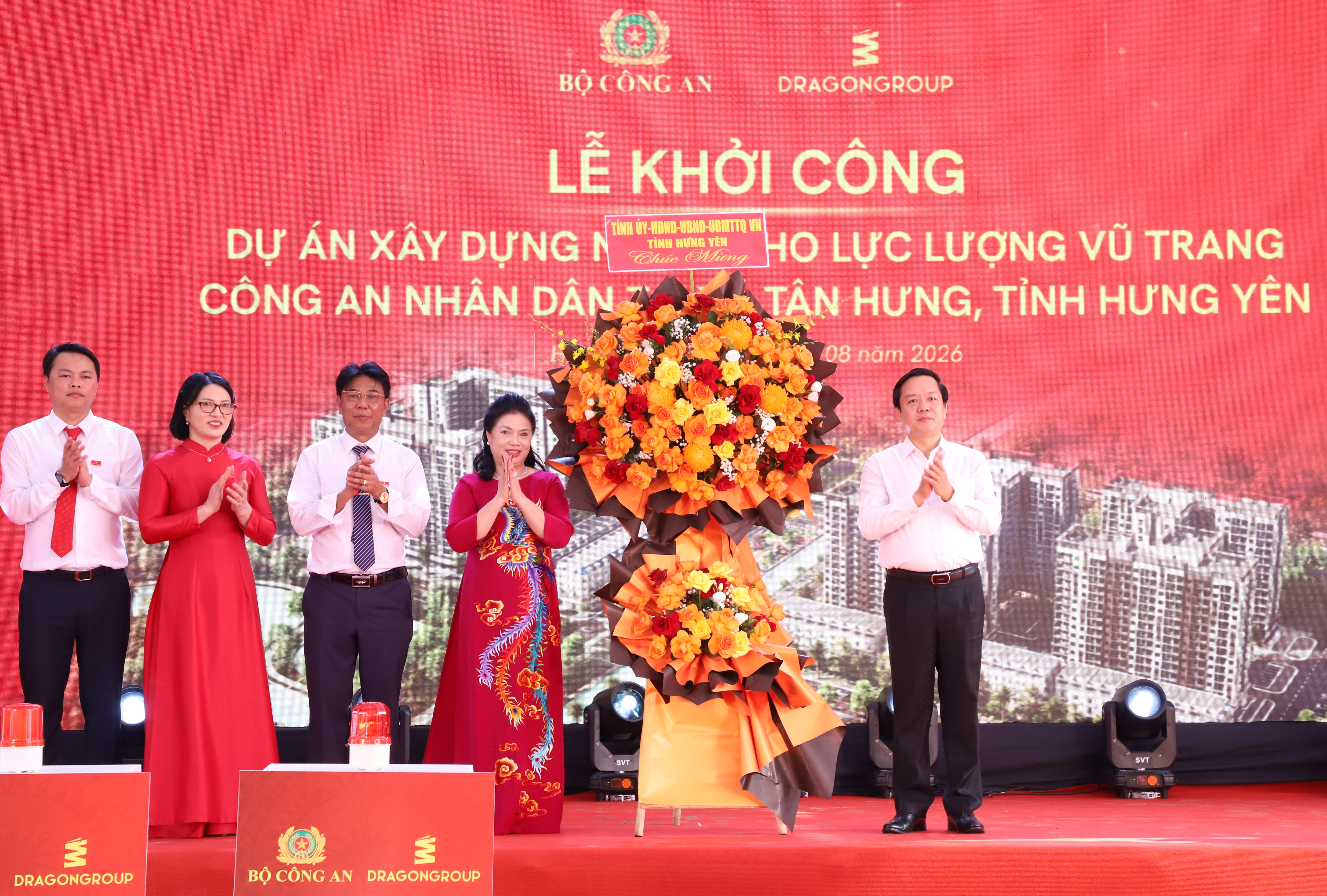 Khởi công Dự án Nhà ở cho lực lượng vũ trang Công an nhân dân tại xã Tân Hưng, tỉnh Hưng Yên Khởi công Dự án Nhà ở cho lực lượng vũ trang Công an nhân dân tại xã Tân Hưng, tỉnh Hưng Yên