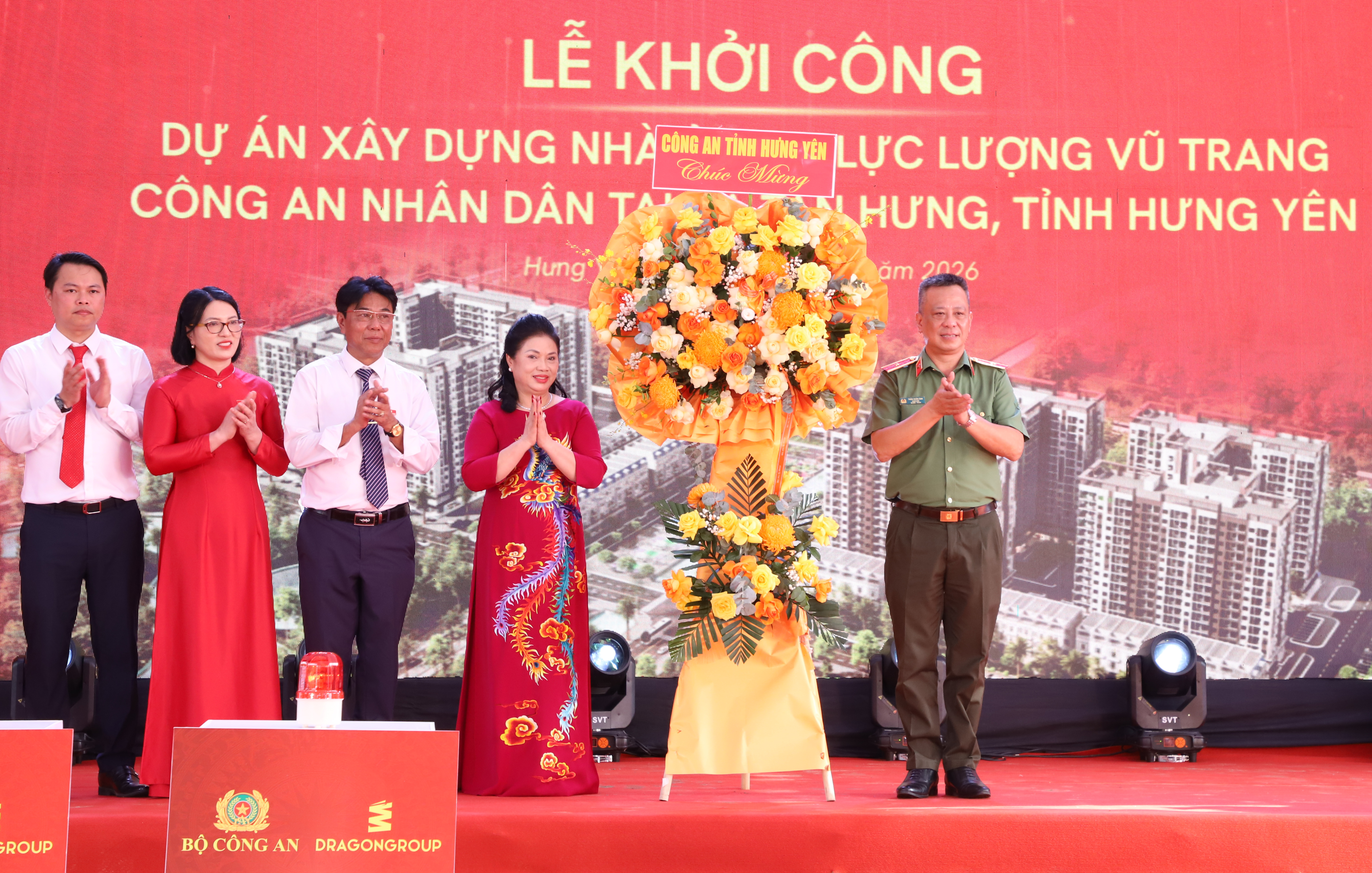 Khởi công Dự án Nhà ở cho lực lượng vũ trang Công an nhân dân tại xã Tân Hưng, tỉnh Hưng Yên Khởi công Dự án Nhà ở cho lực lượng vũ trang Công an nhân dân tại xã Tân Hưng, tỉnh Hưng Yên