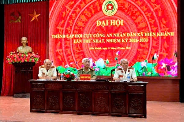 Ninh Bình: Thành lập Hội Cựu CAND xã Hiển Khánh, nhiệm kỳ 2026 - 2031 Ninh Bình: Thành lập Hội Cựu CAND xã Hiển Khánh, nhiệm kỳ 2026 - 2031