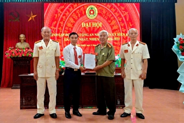 Ninh Bình: Thành lập Hội Cựu CAND xã Hiển Khánh, nhiệm kỳ 2026 - 2031