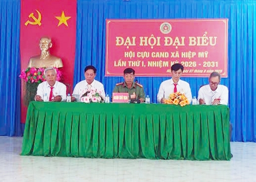Vĩnh Long: Thành lập Hội Cựu CAND xã Hiệp Mỹ, nhiệm kỳ 2026 - 2031