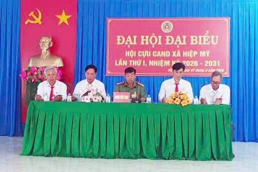 Vĩnh Long: Thành lập Hội Cựu CAND xã Hiệp Mỹ, nhiệm kỳ 2026 - 2031