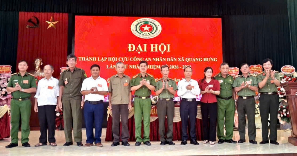 Ninh Bình: Thành lập Hội Cựu CAND xã Quang Hưng, nhiệm kỳ 2026 - 2031