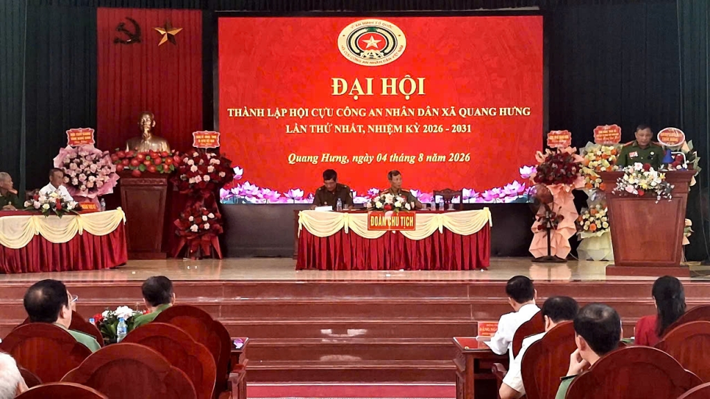 Ninh Bình: Thành lập Hội Cựu CAND xã Quang Hưng, nhiệm kỳ 2026 - 2031