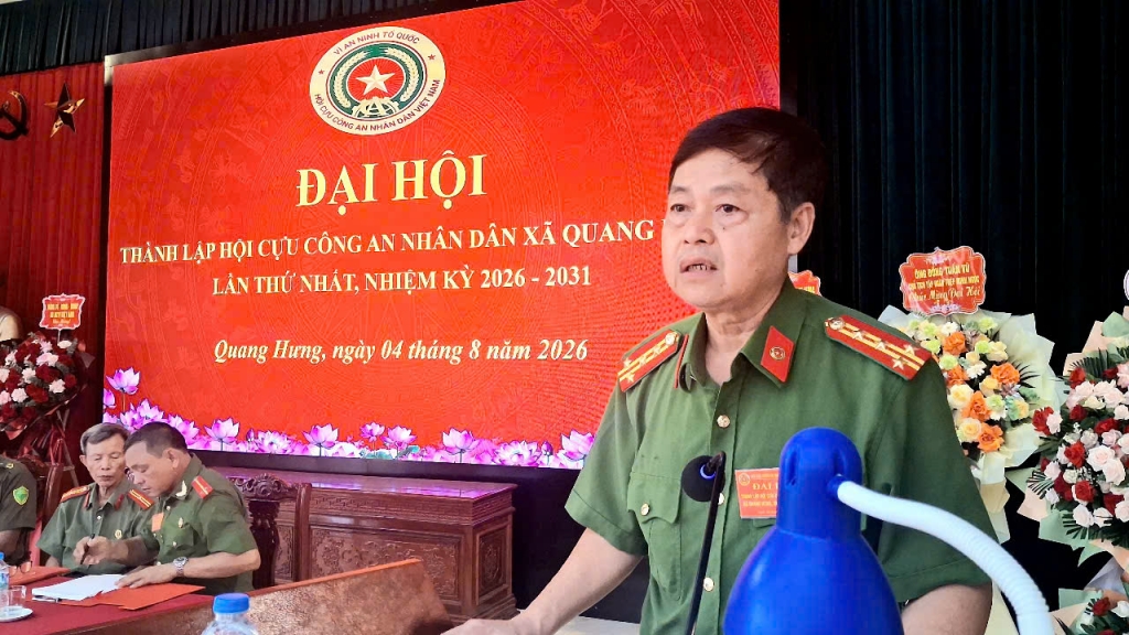 Ninh Bình: Thành lập Hội Cựu CAND xã Quang Hưng, nhiệm kỳ 2026 - 2031