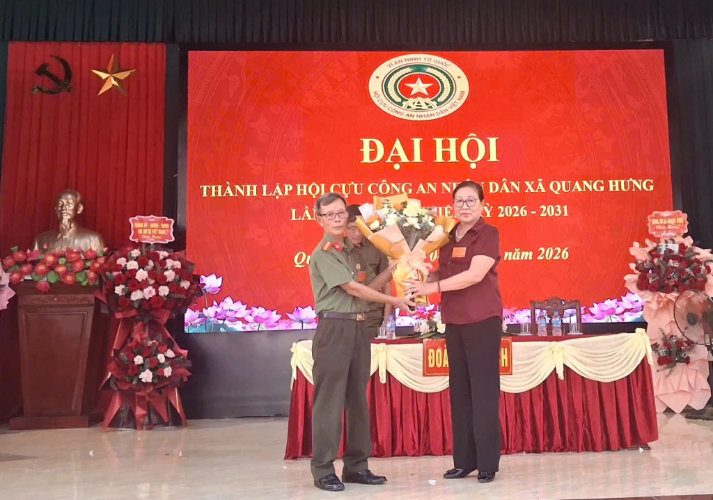 Ninh Bình: Thành lập Hội Cựu CAND xã Quang Hưng, nhiệm kỳ 2026 - 2031