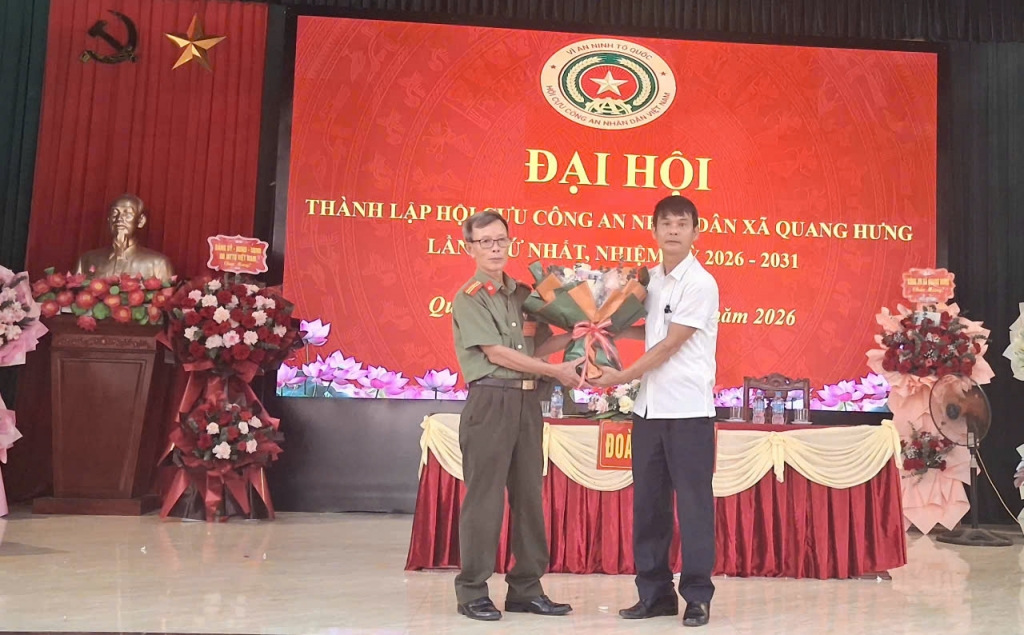 Ninh Bình: Thành lập Hội Cựu CAND xã Quang Hưng, nhiệm kỳ 2026 - 2031