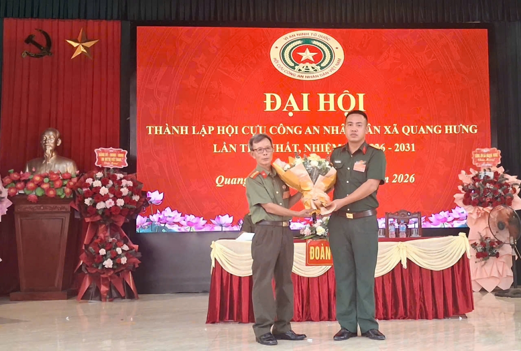 Ninh Bình: Thành lập Hội Cựu CAND xã Quang Hưng, nhiệm kỳ 2026 - 2031