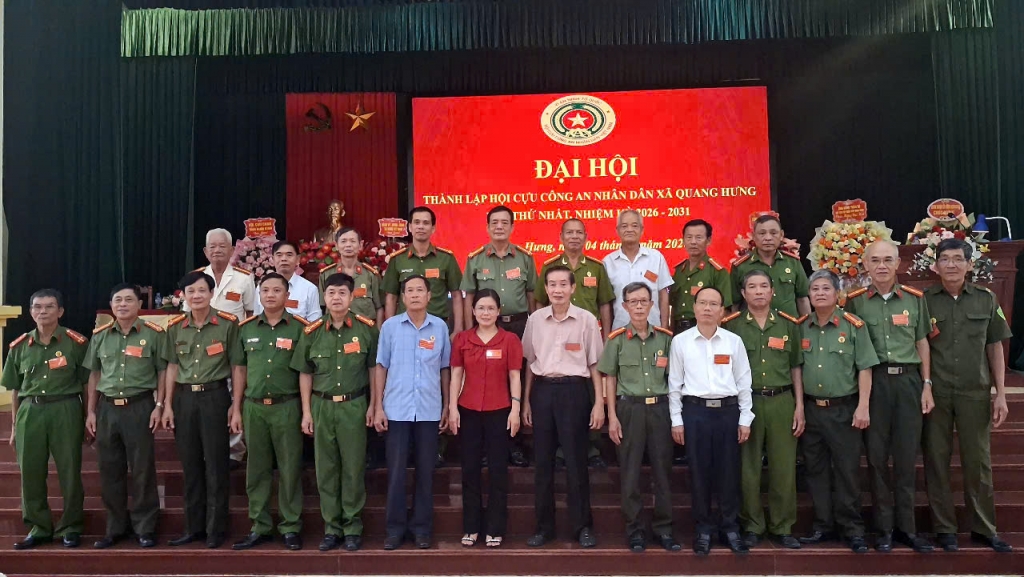 Ninh Bình: Thành lập Hội Cựu CAND xã Quang Hưng, nhiệm kỳ 2026 - 2031