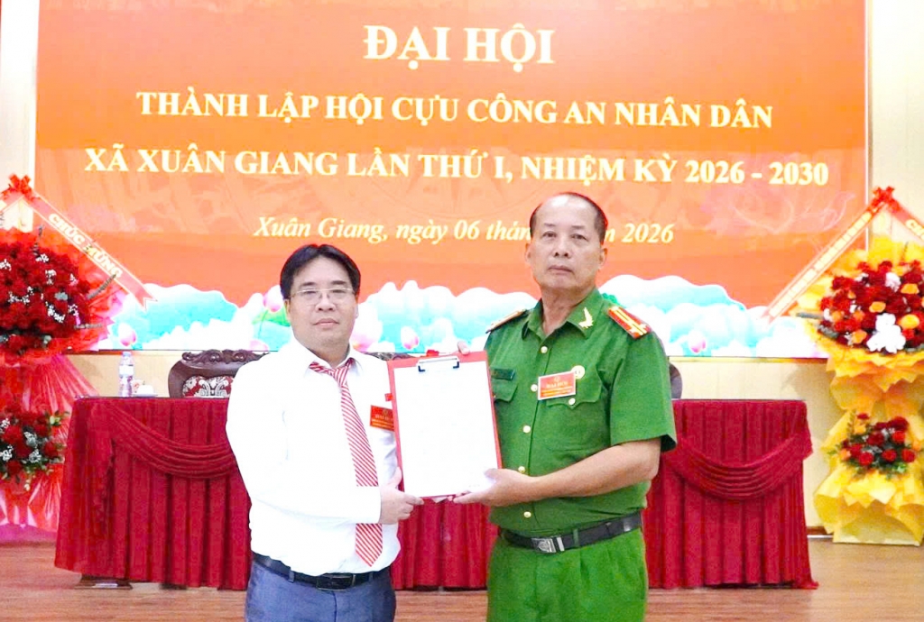 Ninh Bình: Thành lập Hội Cựu CAND xã Xuân Giang, nhiệm kỳ 2026 - 2030