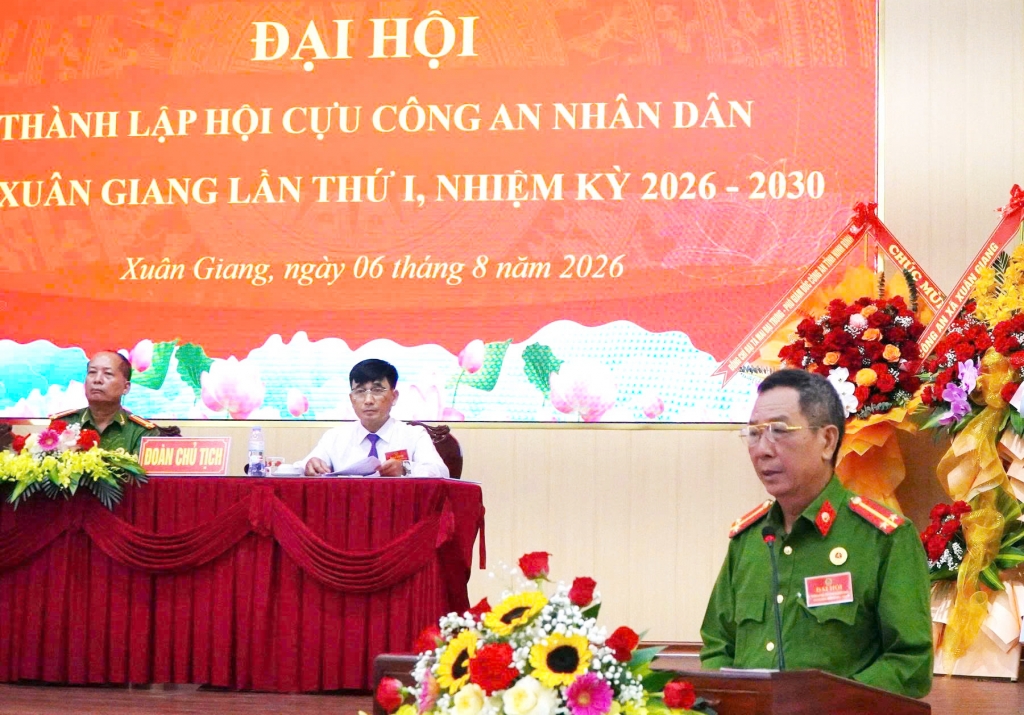 Ninh Bình: Thành lập Hội Cựu CAND xã Xuân Giang, nhiệm kỳ 2026 - 2030