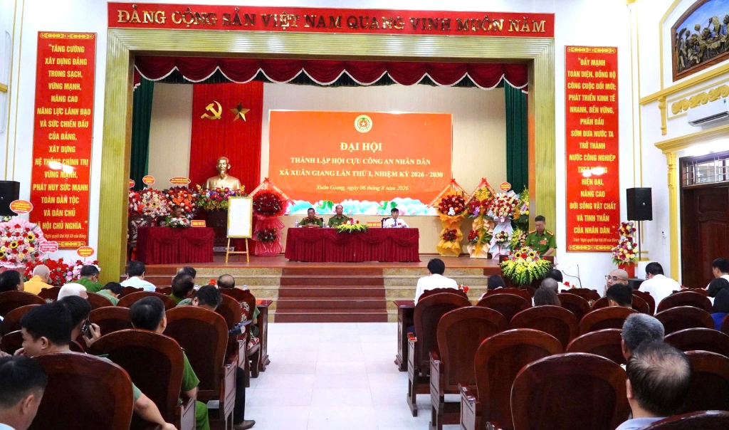 Ninh Bình: Thành lập Hội Cựu CAND xã Xuân Giang, nhiệm kỳ 2026 - 2030