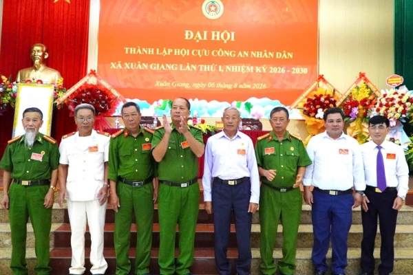 Ninh Bình: Thành lập Hội Cựu CAND xã Xuân Giang, nhiệm kỳ 2026 - 2030