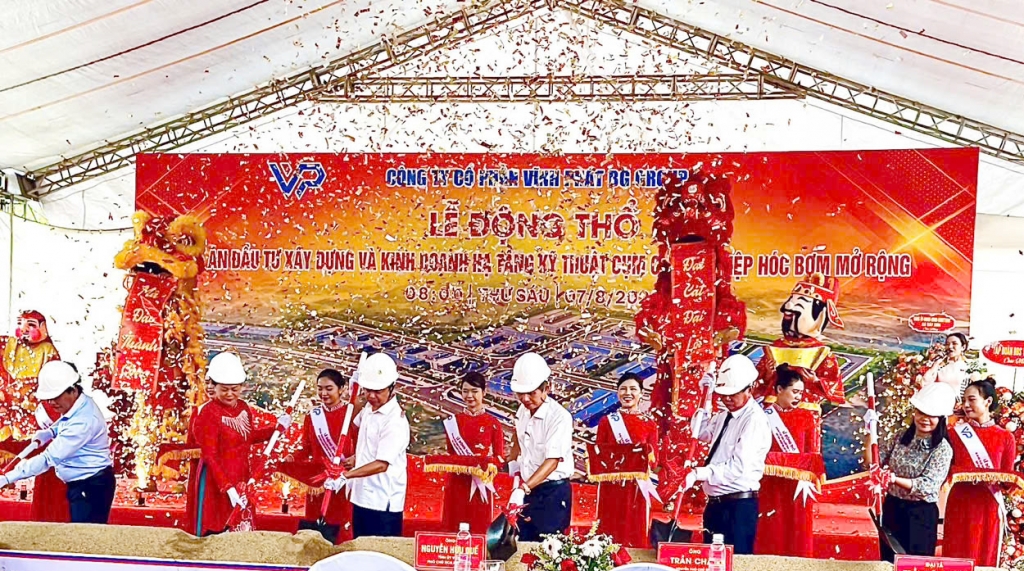 Động thổ Dự án Cụm công nghiệp Hóc Bợm mở rộng tại xã Tây Sơn, tỉnh Gia Lai
