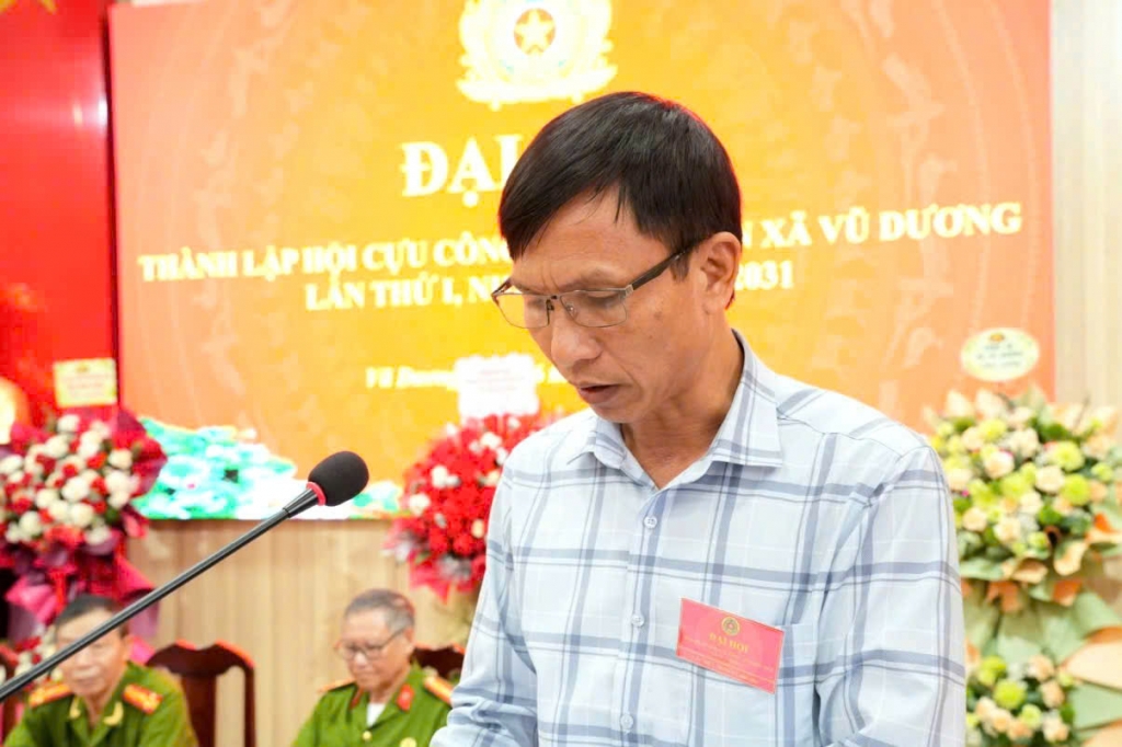 Ninh Bình: Thành lập Hội Cựu CAND xã Vũ Dương, nhiệm kỳ 2026 - 2031