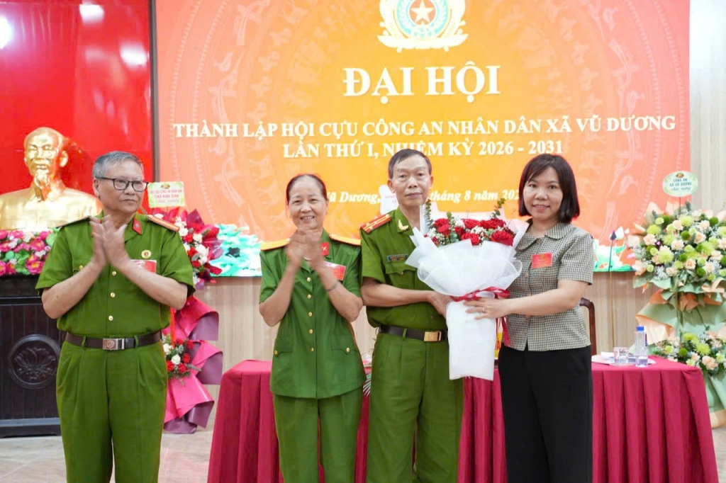 Ninh Bình: Thành lập Hội Cựu CAND xã Vũ Dương, nhiệm kỳ 2026 - 2031