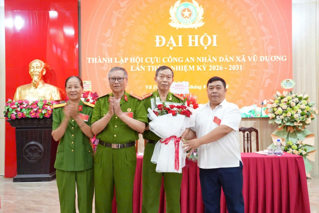 Ninh Bình: Thành lập Hội Cựu CAND xã Vũ Dương, nhiệm kỳ 2026 - 2031