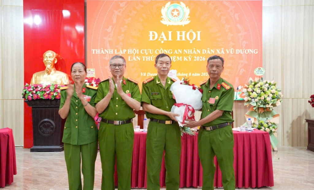 Ninh Bình: Thành lập Hội Cựu CAND xã Vũ Dương, nhiệm kỳ 2026 - 2031